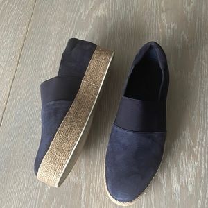 Vince suede platform espadrilles;size 39